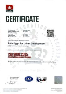 32 عامًا من النجاح.. بيتا للتطوير العقاري تُجدد شهادة الأيزو وتبدأ مشروعها الحادي عشر 1 IMG 20250826 WA0208